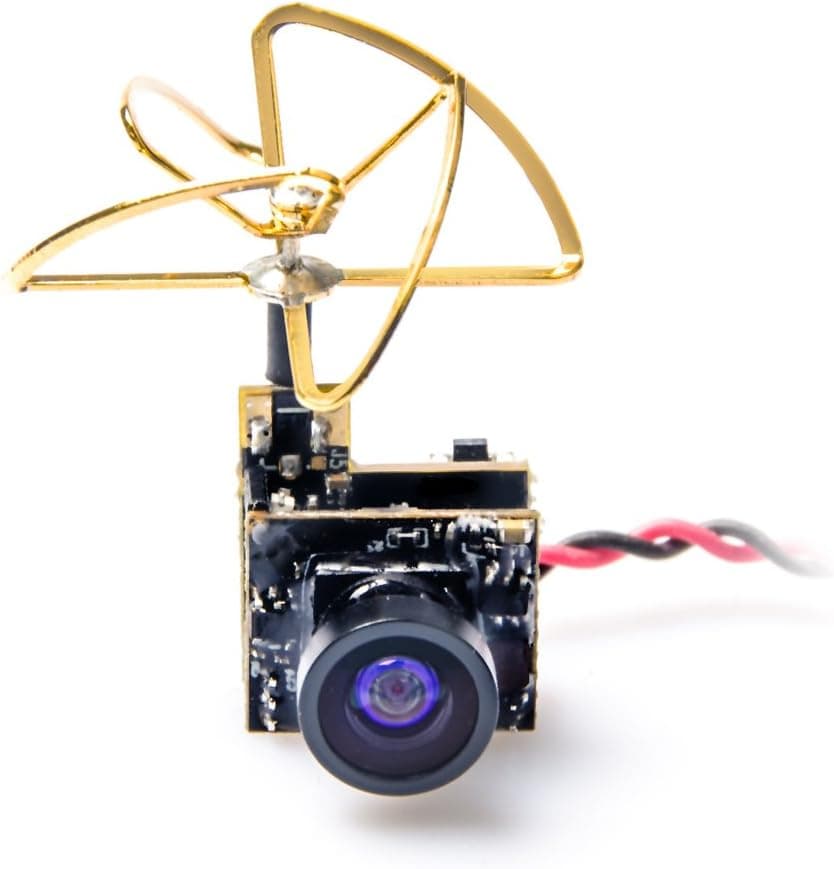 AKK S2 5.8G 48CH 25mW VTX 600TVL 1/3 Cmos AIO FPV Camera with Clover Antenna for FPV Drone Like Tiny Whoop Blade Inductrix etc
