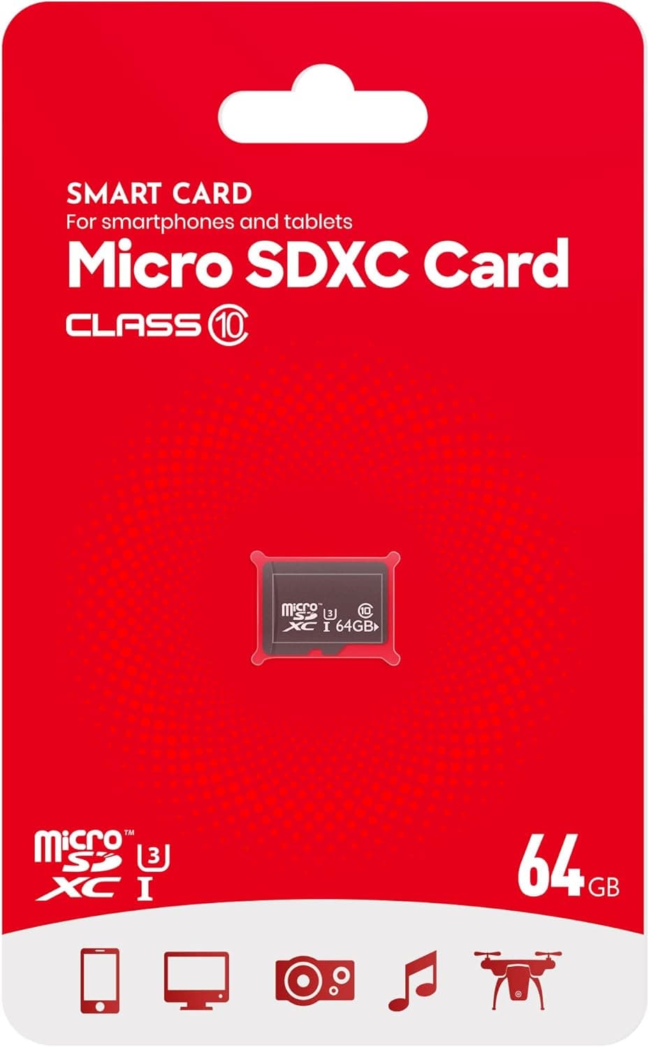 64GB Class 10 Micro SDXC Flash Memory Card for Mobile Device Storage Phone, Full HD Video Recording - 100MB/s UHS-I, C10, U3 (64G)