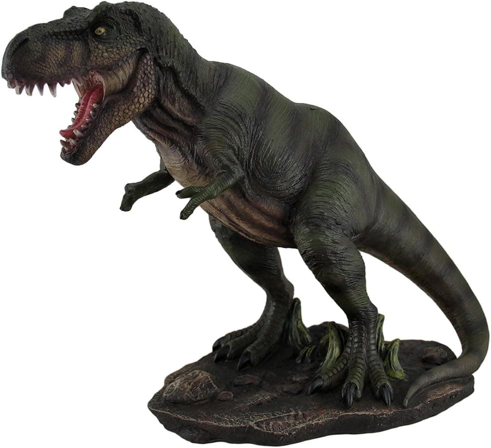 Resin Statues Hd45794 Tyrannosaurus Terror T-Rex On The Hunt Decorative Statue 14 Inch 14.5 X 11.5 X 6.5 Inches Green