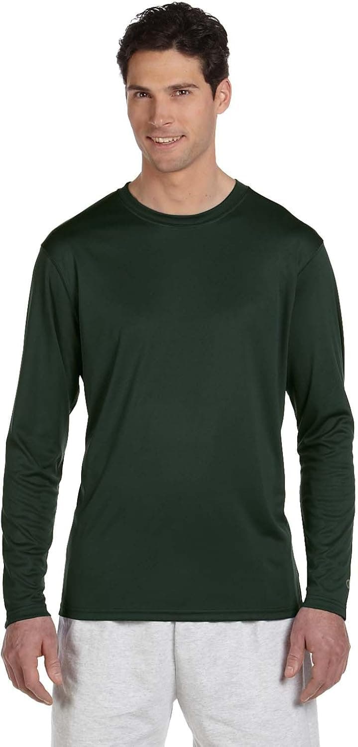 Champion Men's Long-Sleeve Double-Dry Performance T-Shirt