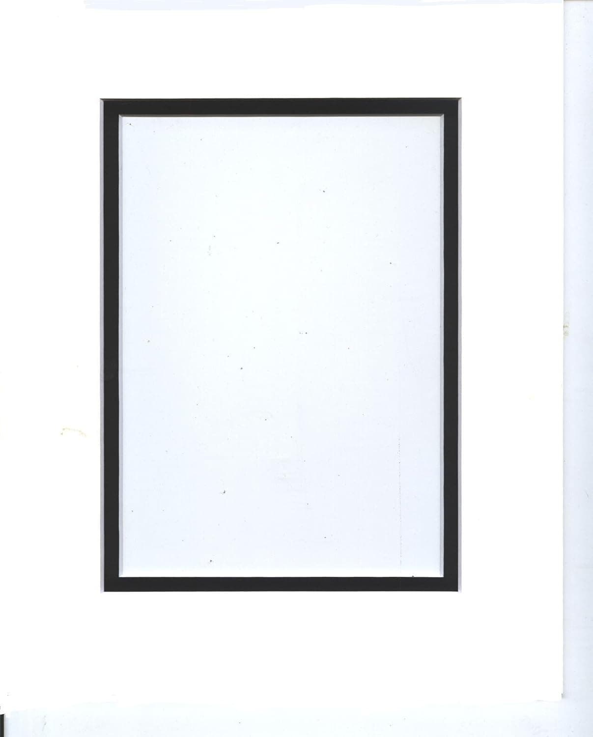 18x24 White & Black Double Picture Mats Bevel Cut for 12x18 Pictures