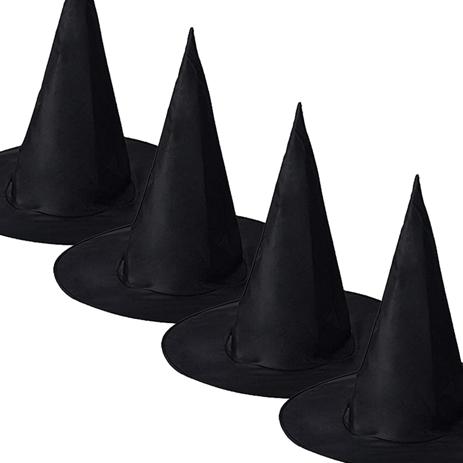 4 Pack Witch Hats Halloween Costume Accessory for Halloween Party Decoration - Black