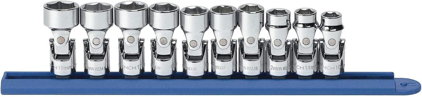 GearWrench 10Pc 3/8" Drive 6 Point Metric Flex Socket Set