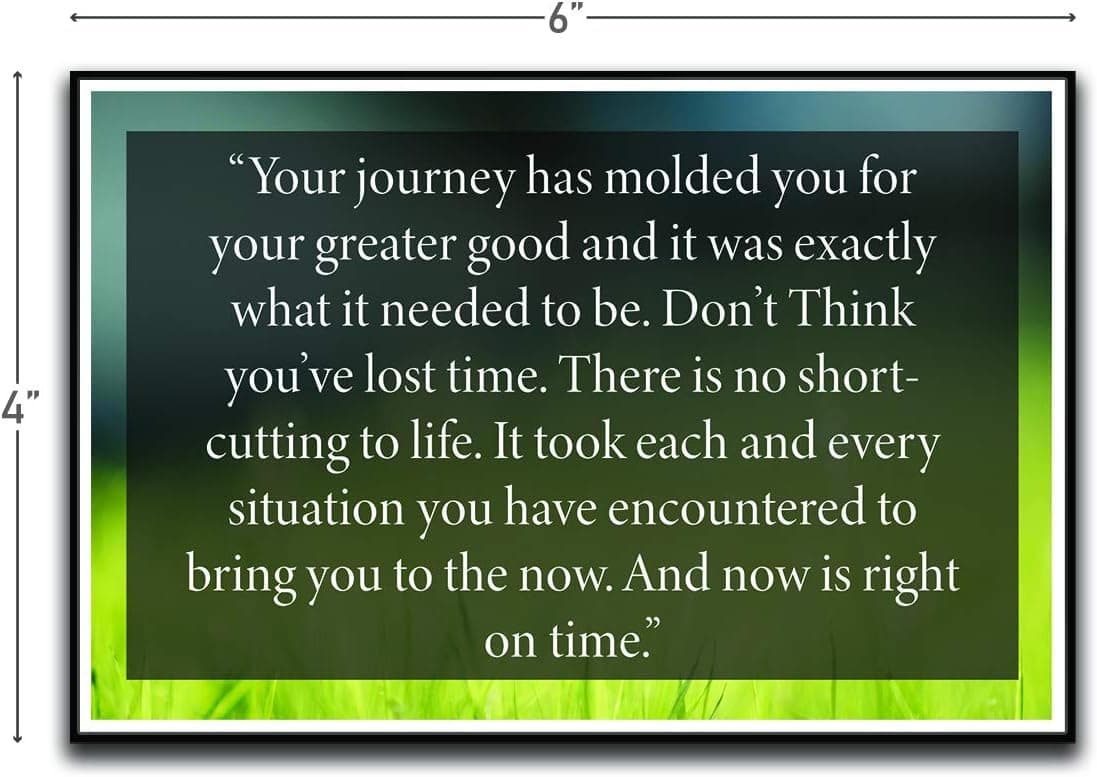 Your Journey Has Molded You Motivational Inspirational Funny Magnet - Refrigerator Toolbox Locker Car Ammo Can