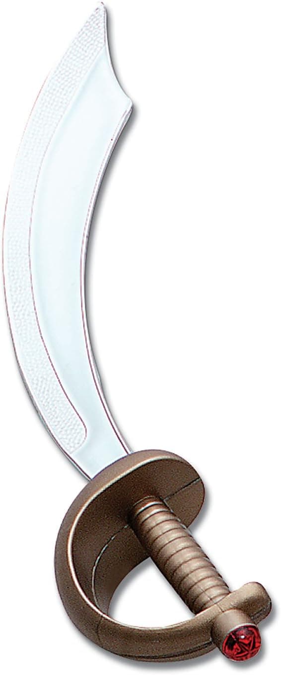 Bristol Novelty BA004 Arabian Sword Gold/Silver, Unisex-Adult, One Size