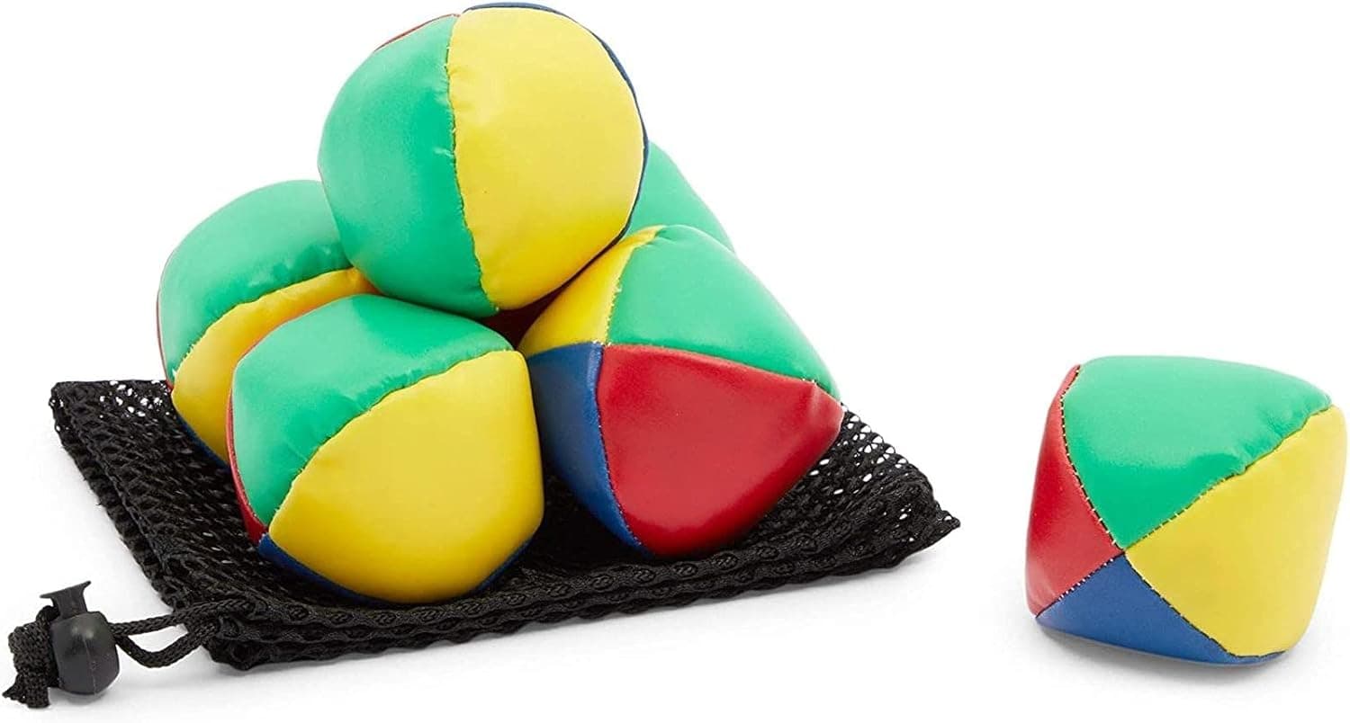 Juggling Balls with Drawstring Bags for Beginners (2.36 In, 6 Pack)