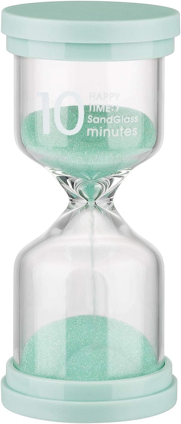 KSMA Sand Timer 10 Minute Colorful Sandglass Timer,Hourglass Timer for Kids,Classroom,Kitchen,Games,Toothbrush Timer