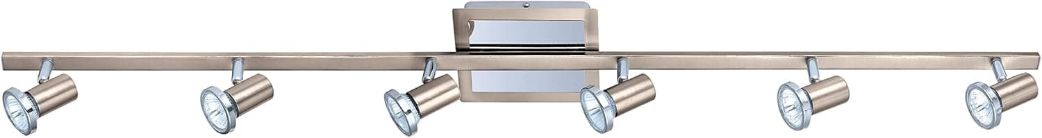 Eglo 200095A Rottelo Track Light, Matte Nickel/Chrome