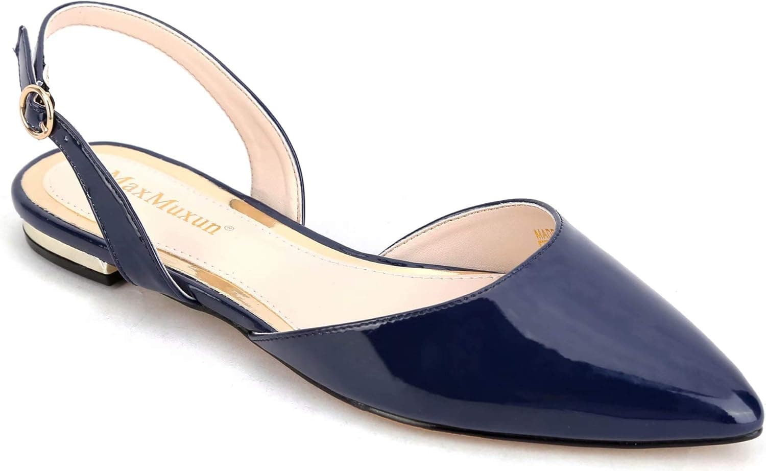 MaxMuxun Women Closed Pointed Toe Slingback Flats Shoes