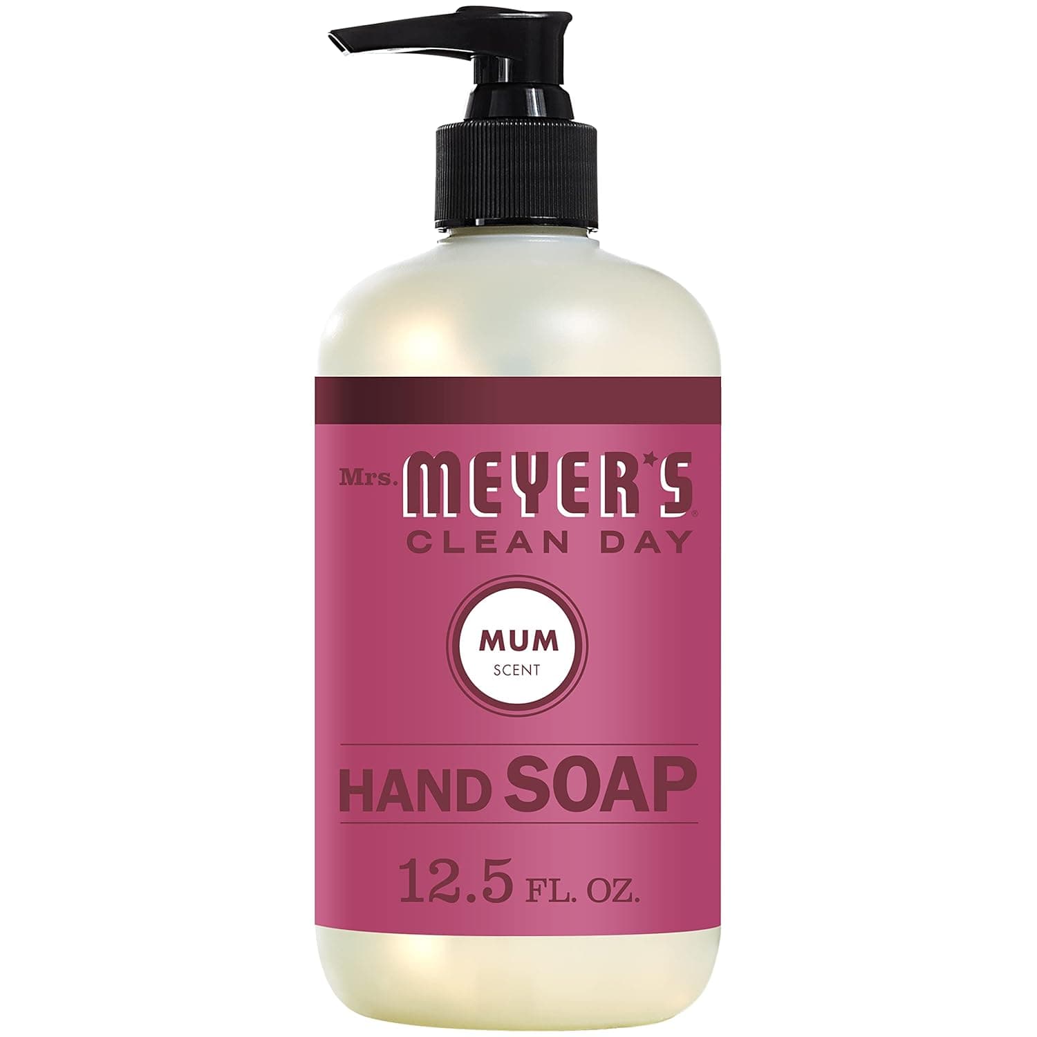 Mrs. Meyer's Hand Soap, Made with Essential Oils, Biodegradable Formula, Mum, 12.5 fl. oz