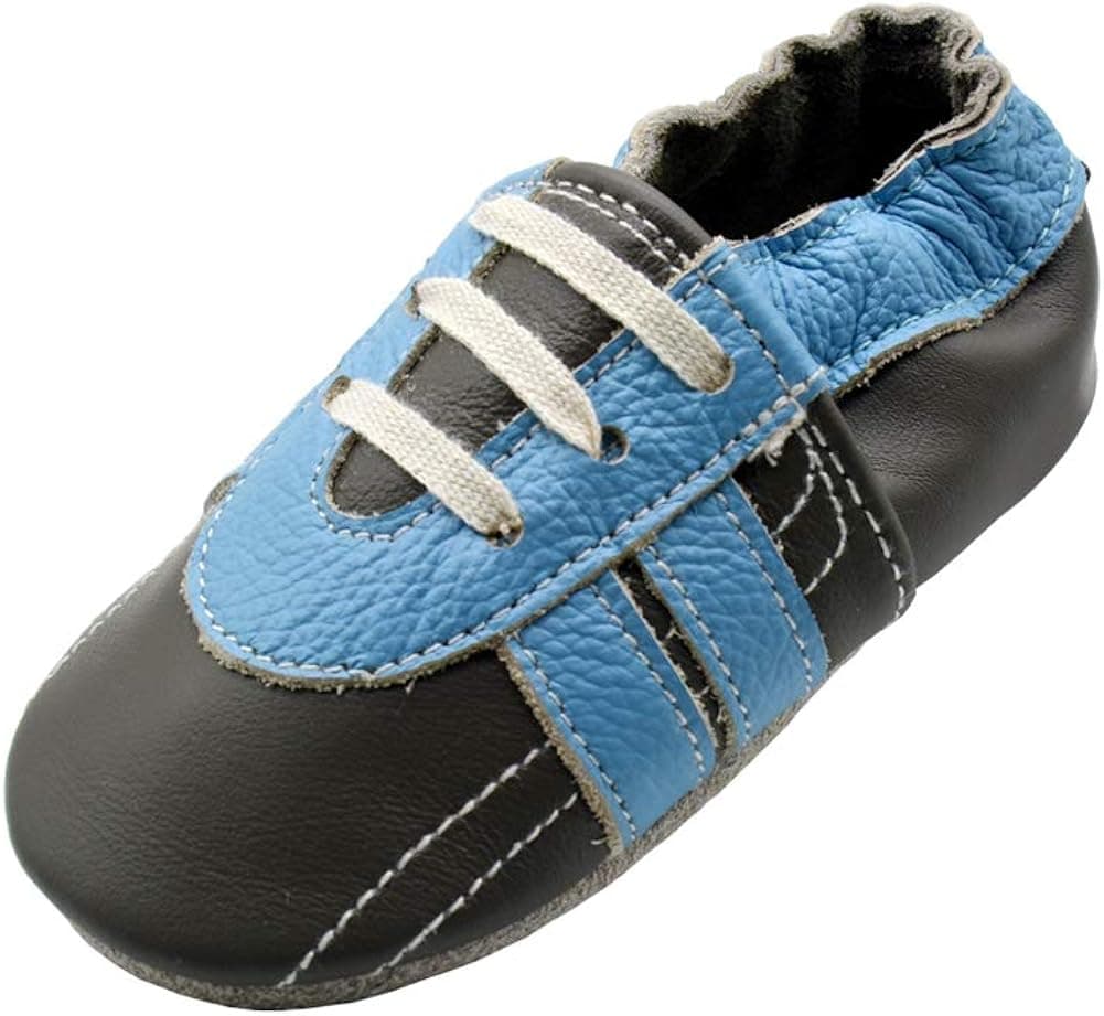 iEvolve Baby Leather Shoes Soft First Walker Shoes Crib Shoes Moccasins for Toddlers