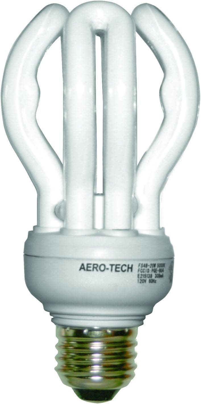 Aero-Tech AE4B/CA-11W 11W 2700K Energy Saving Evolution Compact Fluorescent Bulb with Candelabra Base, Warm White
