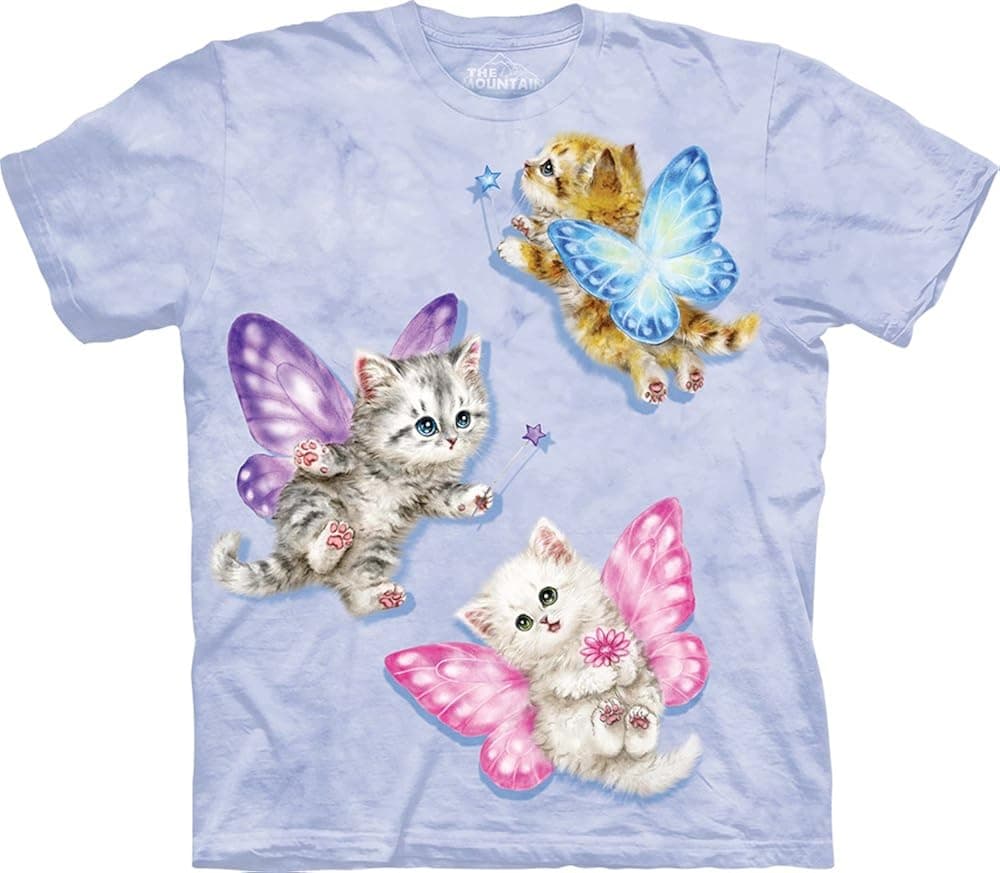 The Mountain Butterfly Kitten Fairies T-Shirt