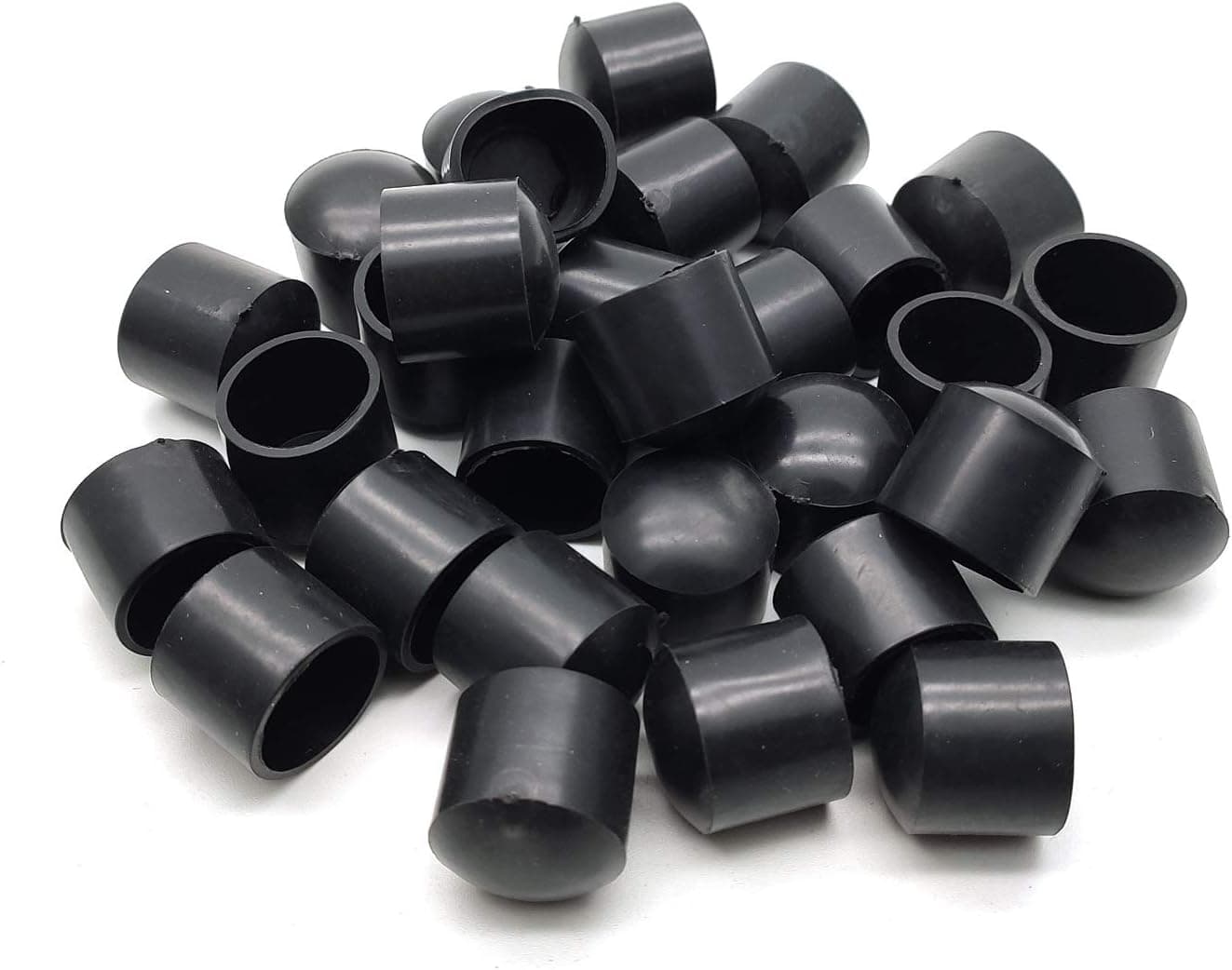 Rubber Chair Leg Caps,30-Pack Susenya Chair Leg Tip Anti-Skid Rubber Furniture Feet 5/8 Inch Round Black