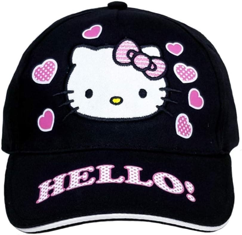 Hello Kitty Baseball Cap (Black)