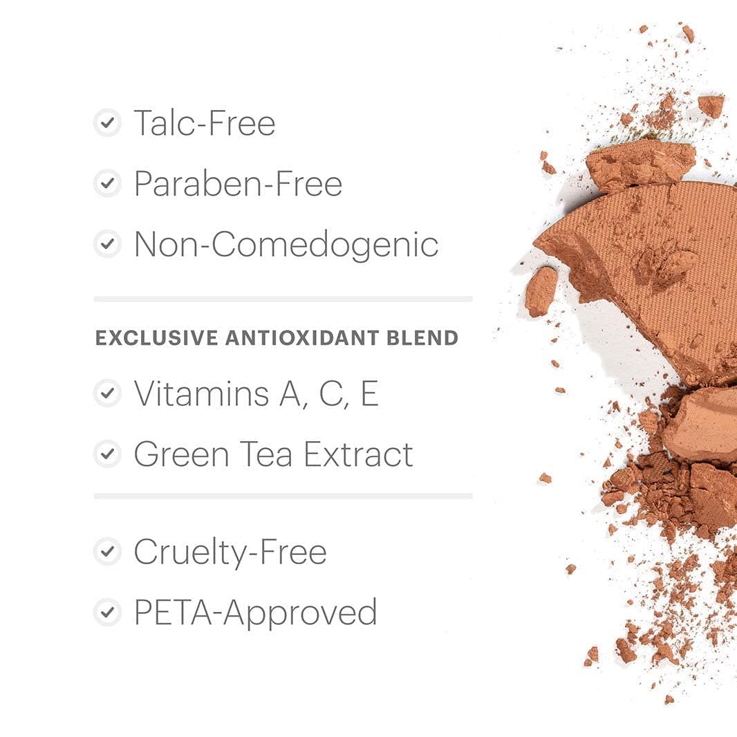 Glo Skin Beauty Pressed Base Powder Foundation Makeup - Flawless Coverage for a Radiant Natural, Second-Skin Finish (Golden Dark)