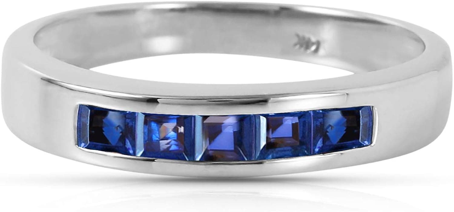 Galaxy Gold GG 14k Yellow, White, Rose Gold Ring with Natural Sapphires