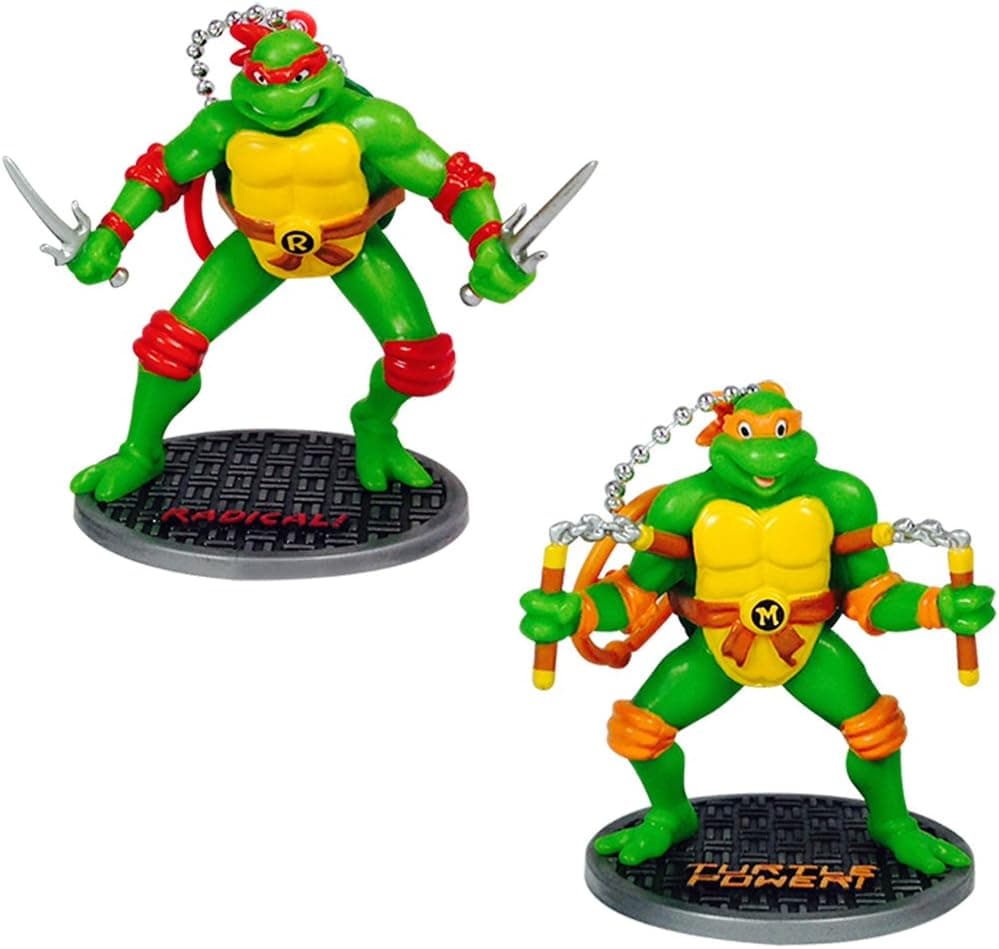 Teenage Mutant Ninja Turtles Collectible Figurines Assorted (Raphael & Michelangelo)
