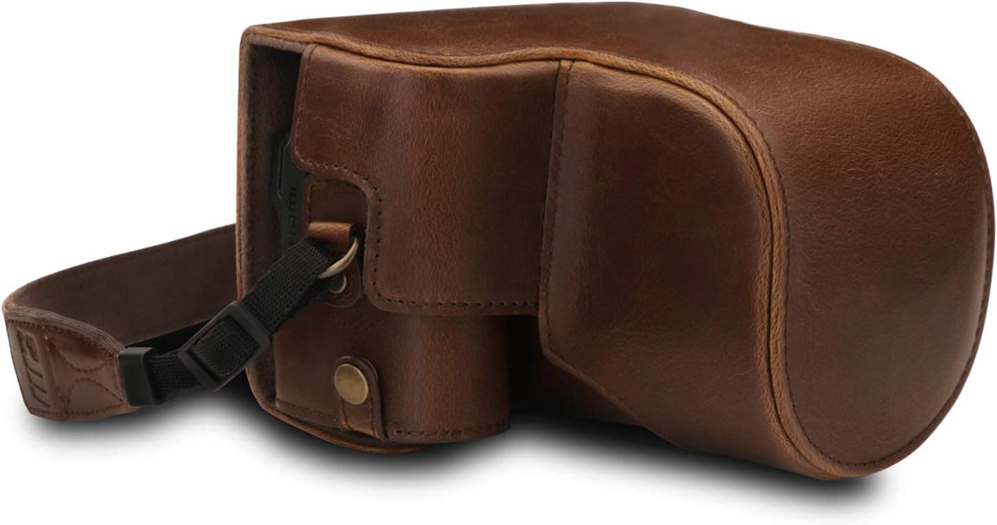 MegaGear Ever Ready Leather Camera Case Compatible with Nikon Coolpix B600