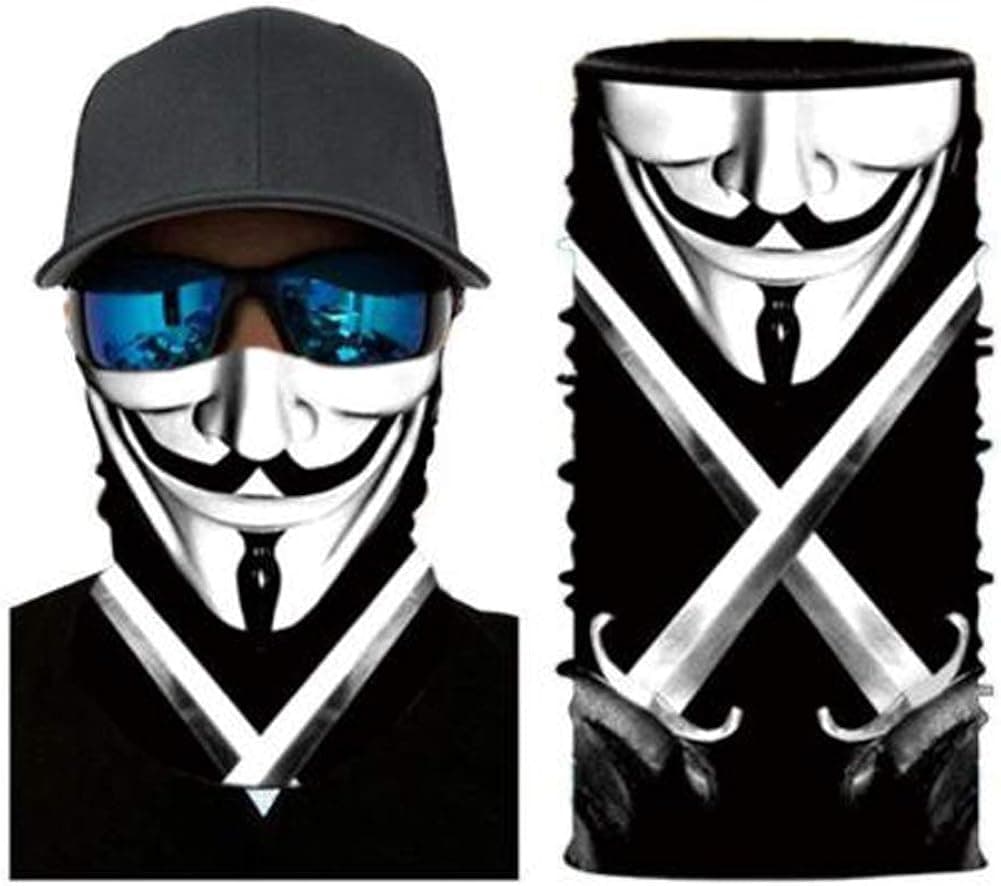 Seamless Microfiber Fashion Tube Bandana Face Scarf Balaclavas Various Designs