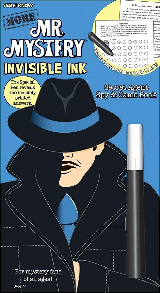 Lee Publications Yes & Know MR. Mystery Invisible Ink Trivia Activity Book, Spy & Games Book, Road Trip Activities for Kids, Great Gift, Mess Free Travel Game (More)