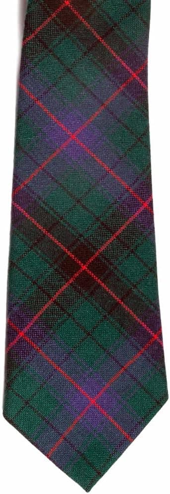 BBI 100% Wool Traditional Scottish Tartan Neck Tie - Davidson