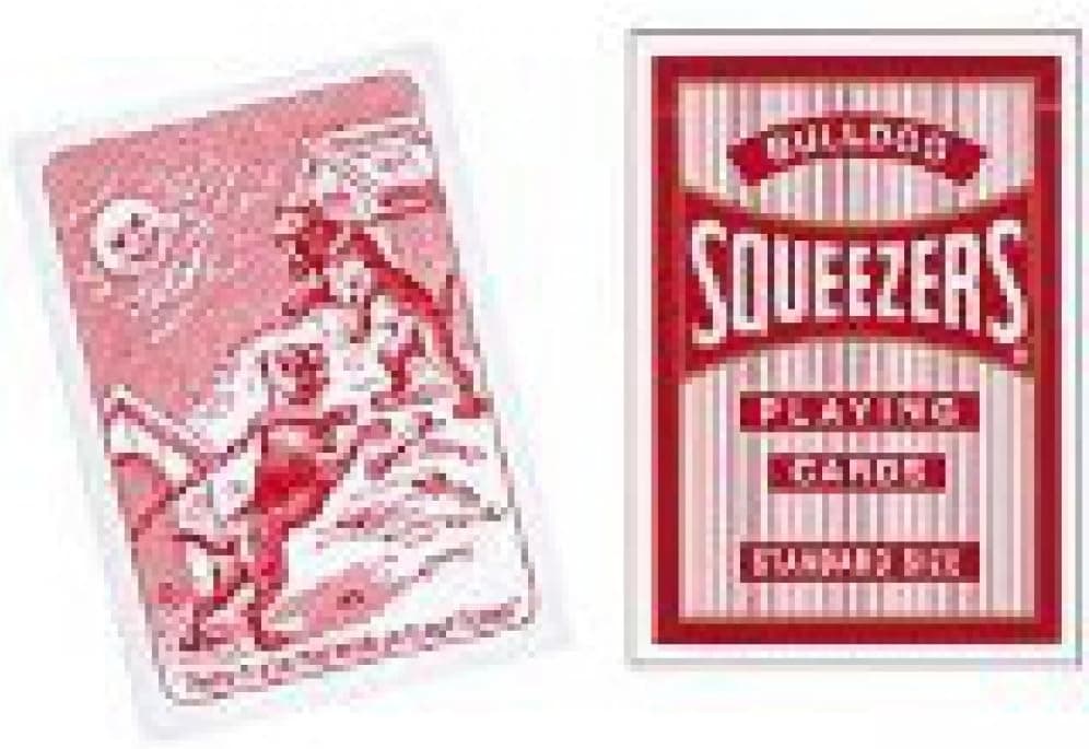 Cards Squeezers Bulldog Poker size (Red)