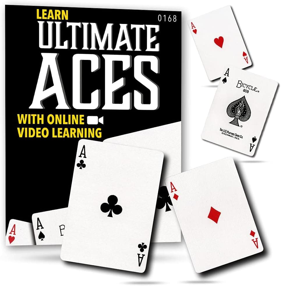 Magic Makers Ultimate Aces Instructional Card Magic Trick Guide with Magician Ben Salinas Easy to Learn High Impact Card Tricks