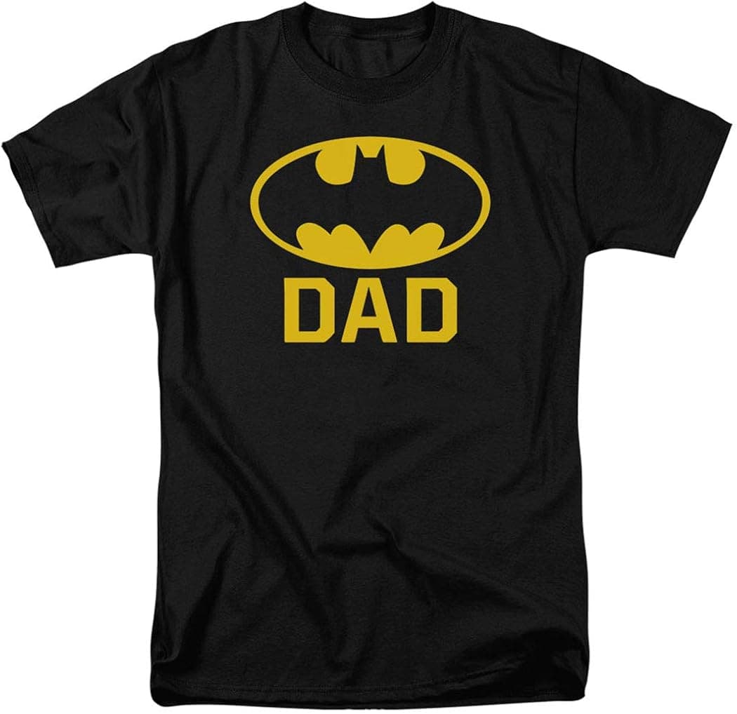 Popfunk Classic Batman Batdad Classic Logo T Shirt for Father's Day & Stickers