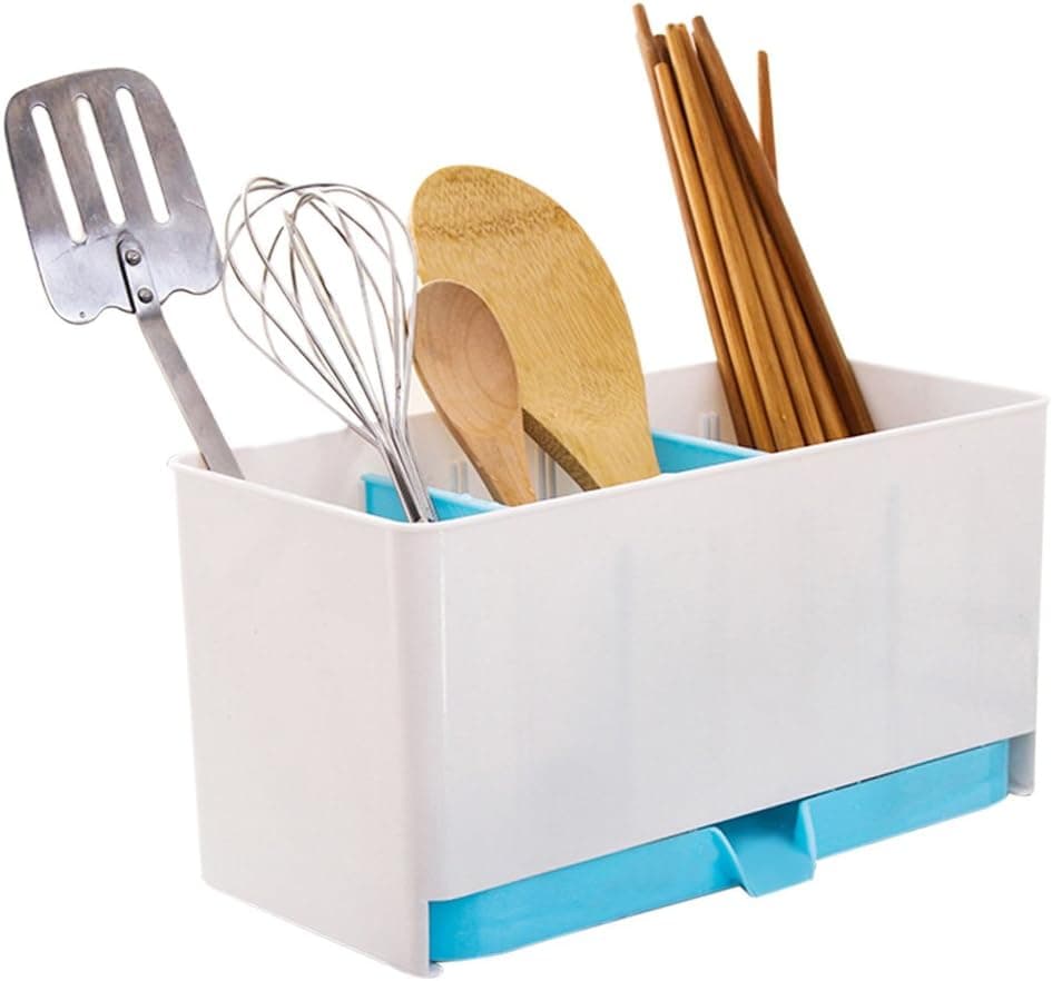 Vktech® Colorful Kitchen Storage Tools Drain Chopsticks Cage (Blue)