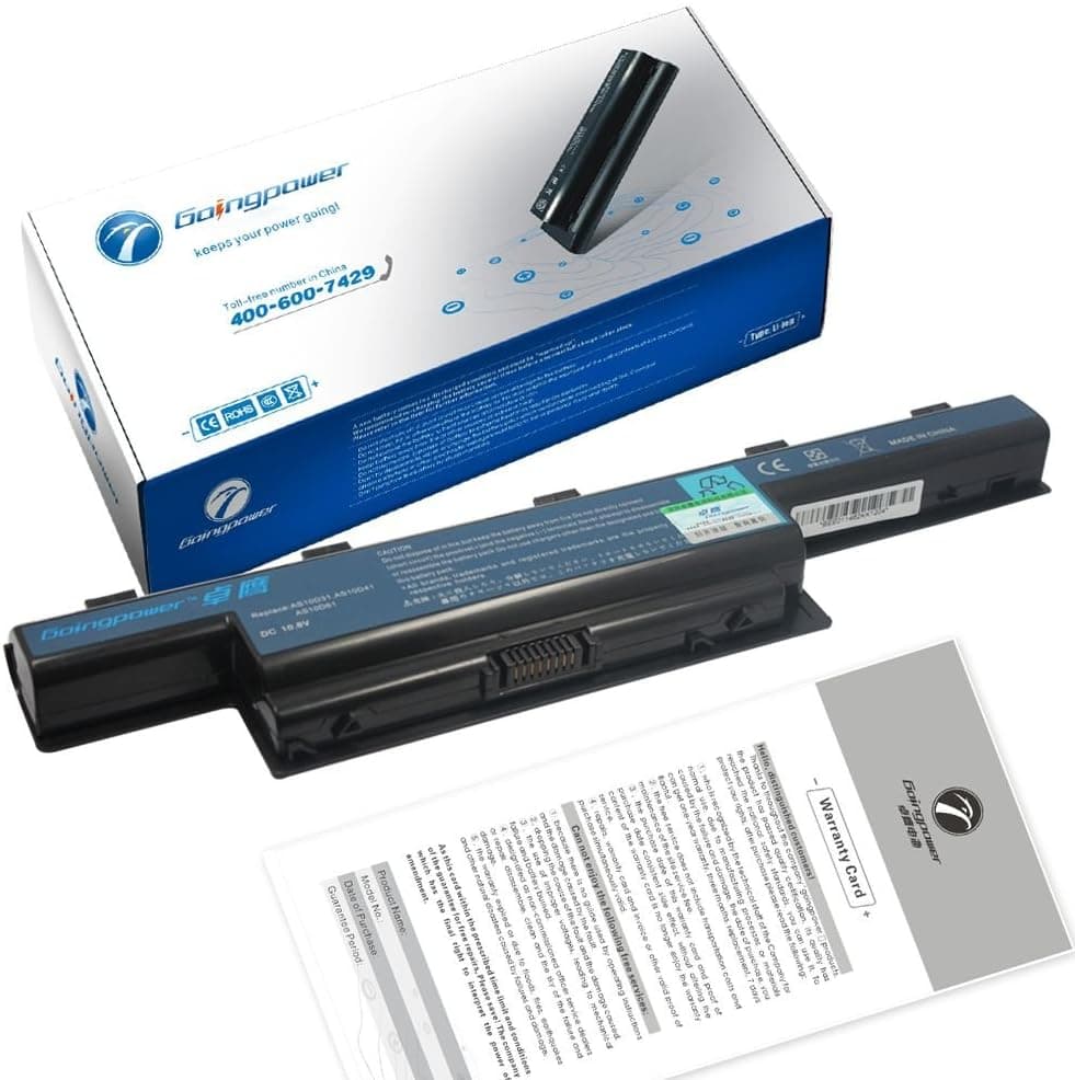 Goingpower Battery for Acer AS10D31 AS10D3E AS10D41 AS10D51 AS10D61 AS10D71 AS10D73 - 18 Months Warranty [li-ion 6-cell 4400MAH]