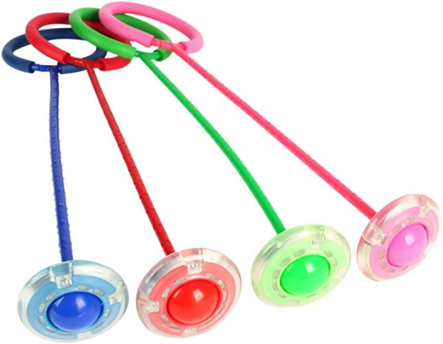 BingHang Anti Lost Child Kis Led Light twist on jumping Jump Ropes Sports Swing Ball Flashing Skip Ball (4 pcs)