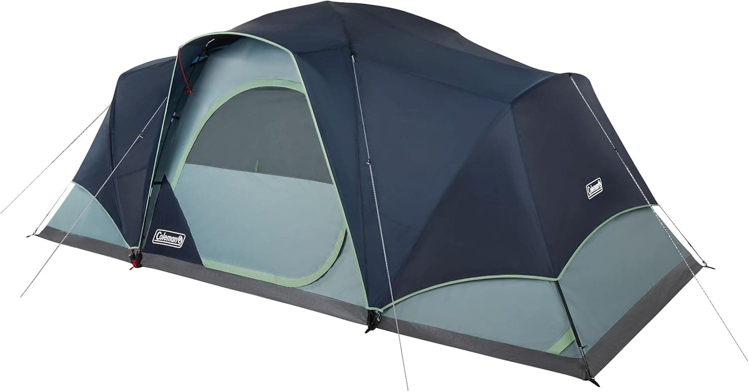 Coleman Skydome Tent XL, 8/10/12 Person Camping Tent, Blue Nights