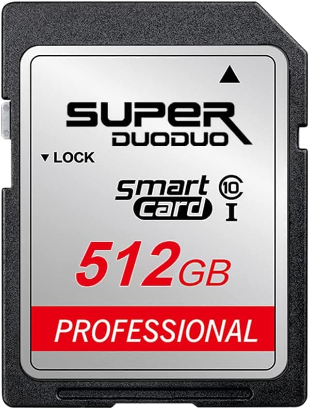 512GB SD Card Class 10 High Speed Security Digital Memory Card for Vloggers,Filmmakers,Photographers & Videographer(512GB)