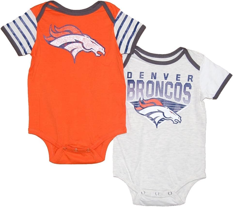 Outerstuff Denver Broncos Baby/Infant 2 Piece Creeper Set