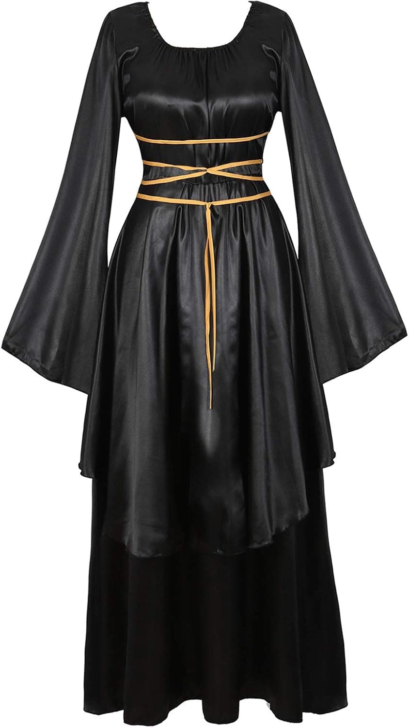 Zhitunemi Renaissance Costume Women Plus Size Medieval Dress Halloween Costumes Gothic Gown