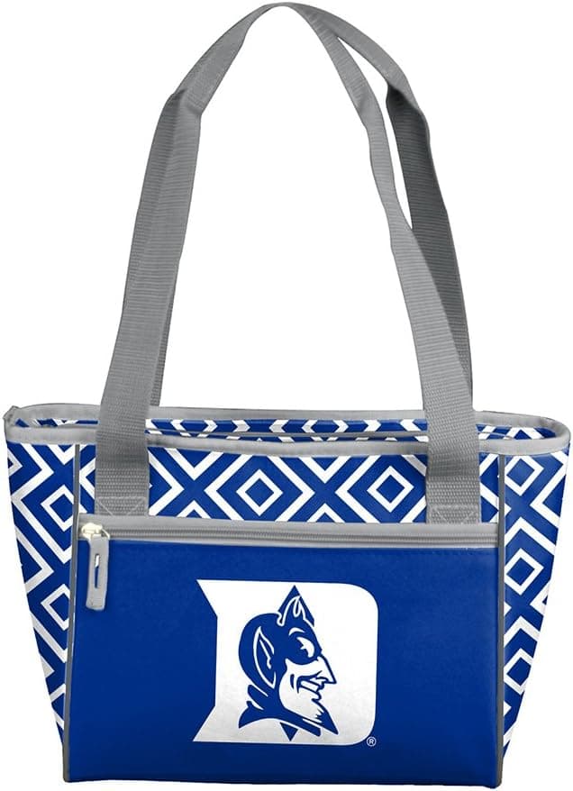 logobrands NCAA Duke 16 Can Cooler Tote, One Size, Multicolor