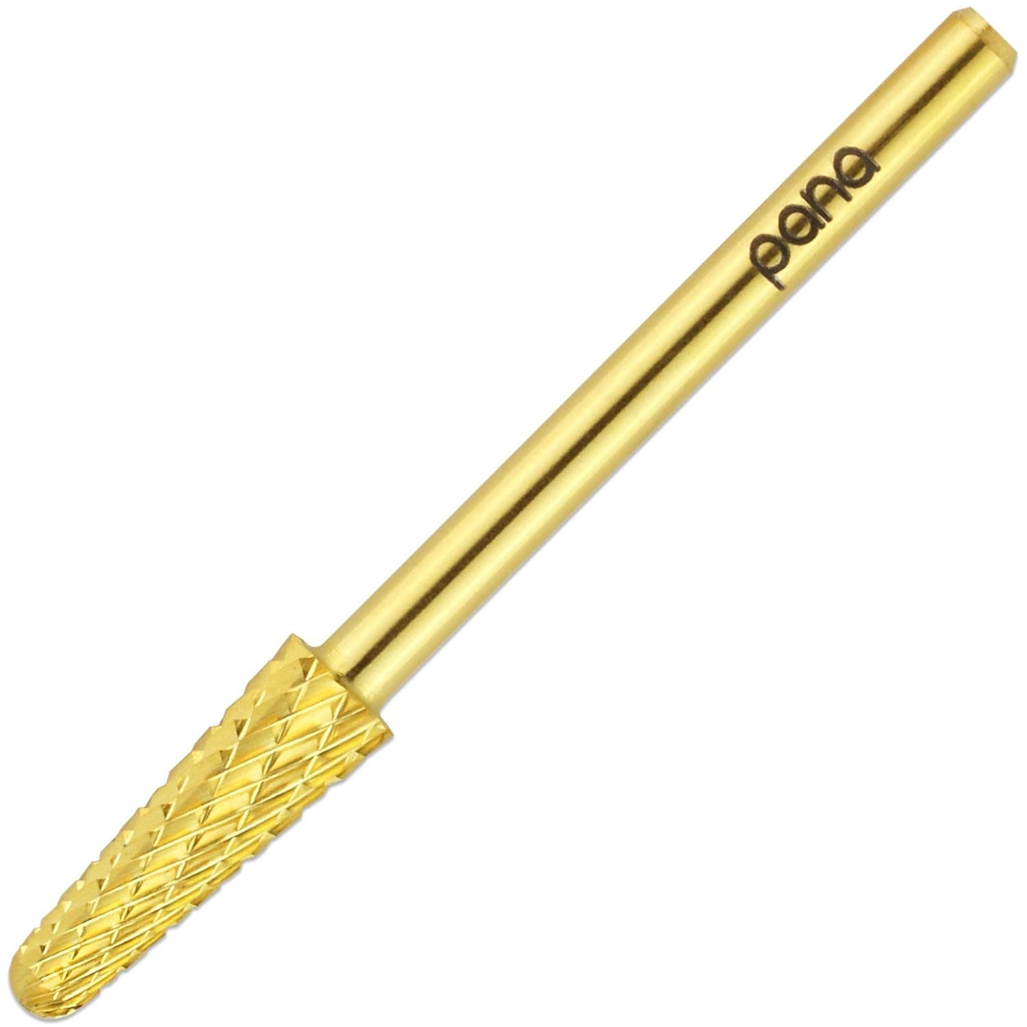 USA PANA Professional 3/32" Shank Size - Cone Shape Carbide Bit - Nail Drill Bit for Manicure Pedicure Tools Dremel Machine - Gold, Silver (Extra Coarse, Gold)