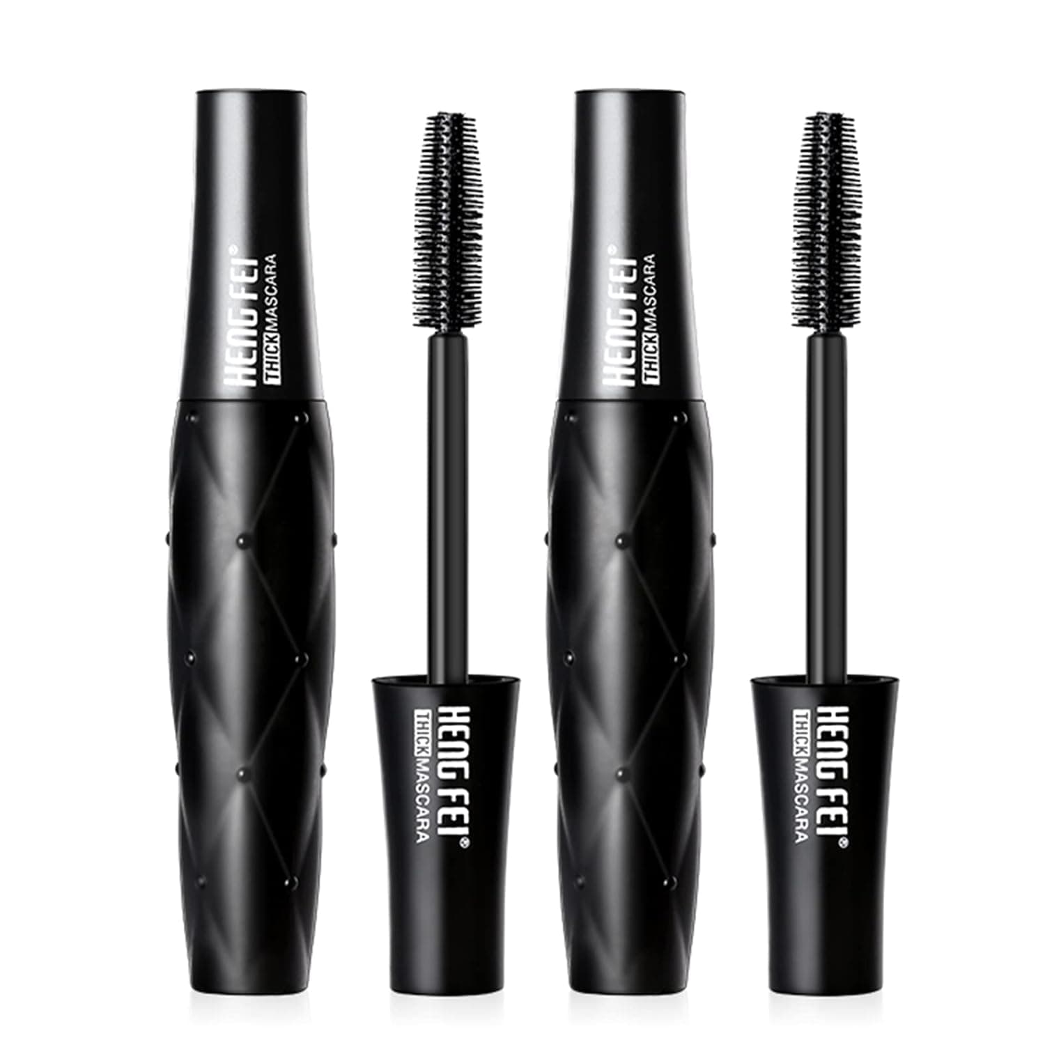 2 Count Waterproof Mascara Black Volume and Length for Women, Girls, Long Lasting and Volumizing, 0.56 Fl Oz