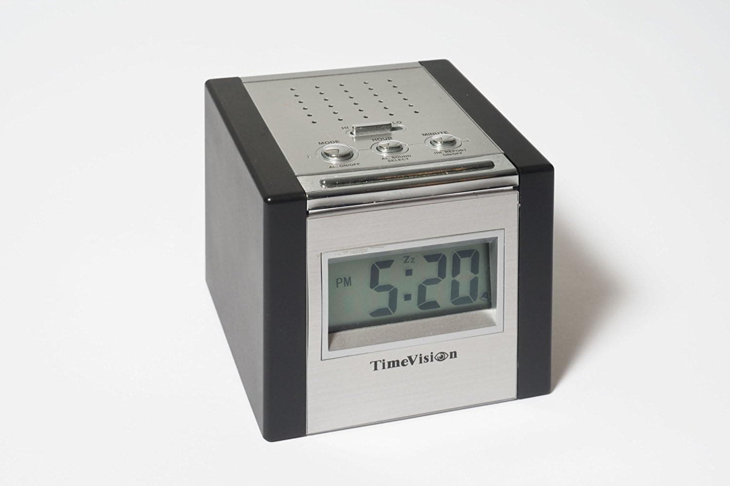 Talking Cube Alarm Clock with LED Green Display Backlight