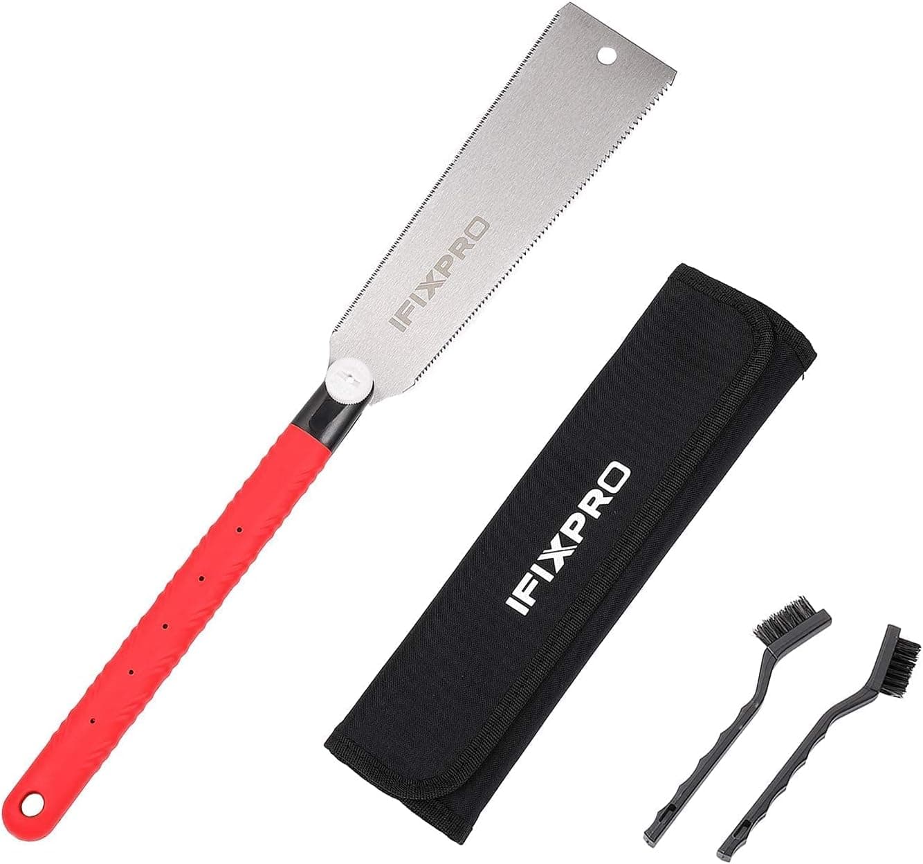 Japanese Pull Saw Professional Ryoba Saw 10 Inch Double Edge Flush Cut Hand Saw with Portable Bag for Woodworking