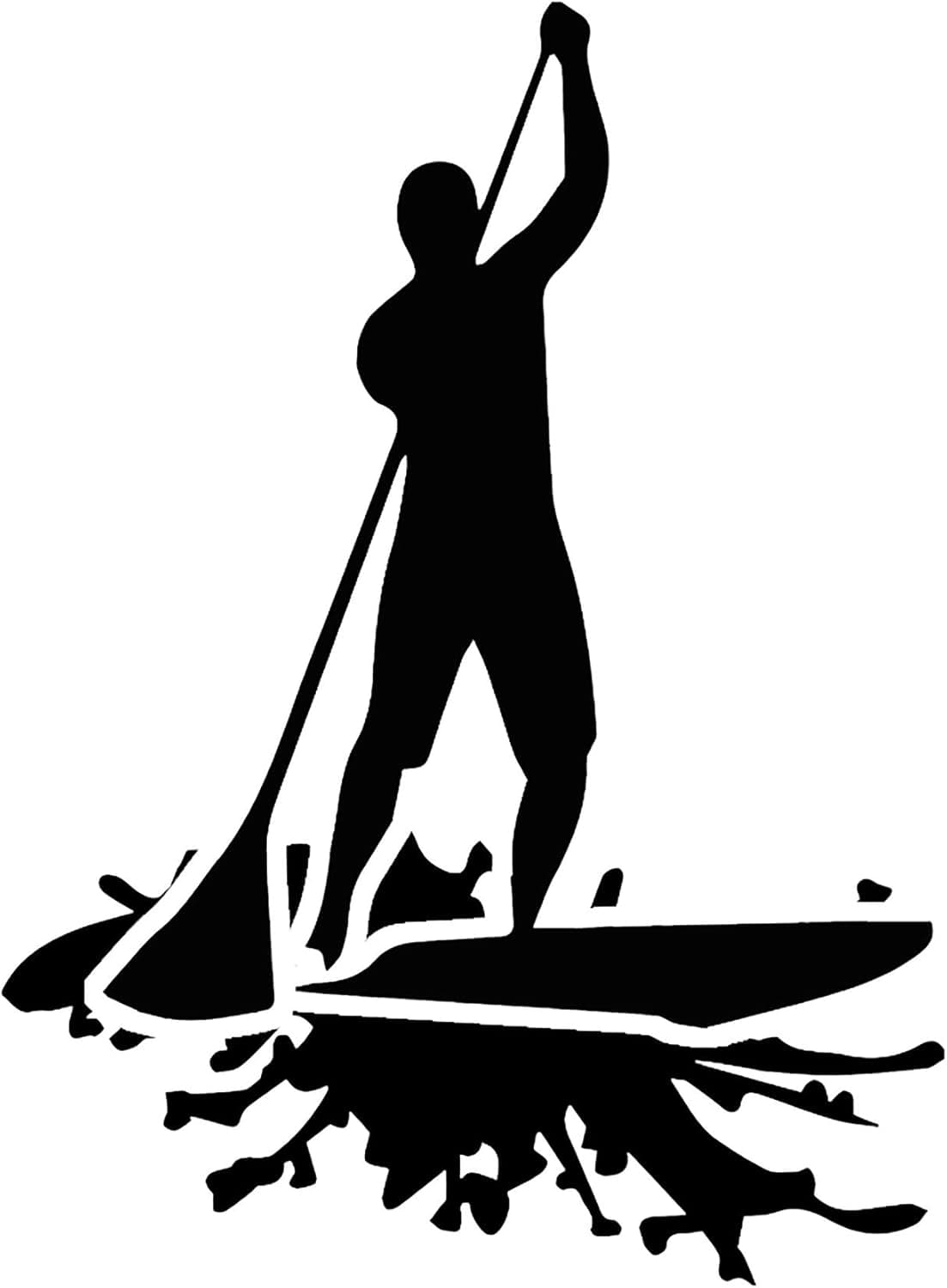 NALU Stand Up Paddle Board SUP Decal Sticker (Black) Standup Paddleboard Accessories