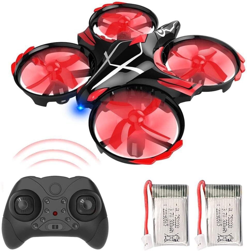 Mini Drone for Kids Beginners, RC Nano Quadcopter for Boys Age 3, Headless Mode 3D Flip Auto Hovering Toy Helicopter Plane with Remote Control and 2 Batteries