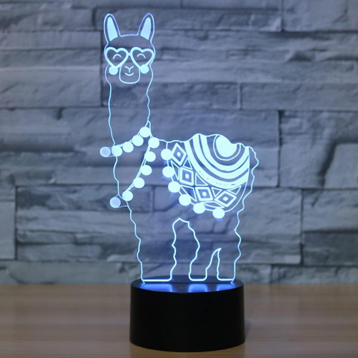 3D Illusion lamp (Alpaca)