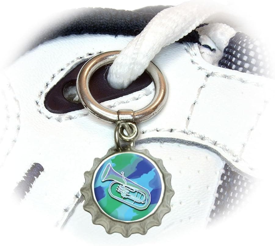 Baritone Euphonium Player - Band Instrument Music Shoe Sneaker Shoelace Bottlecap Charm Decoration