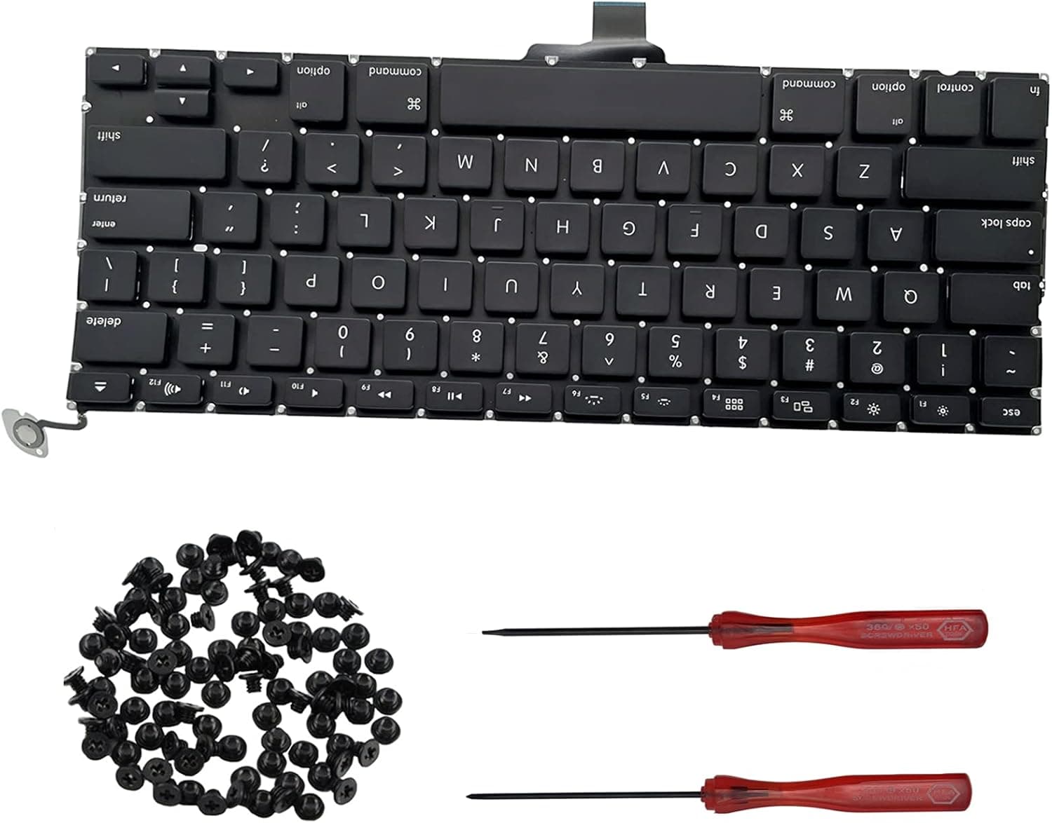 ChuangShiCheng Screws+Keyboard for MacBook Pro 13" 2009 2010 2011 2012 us Keyboard