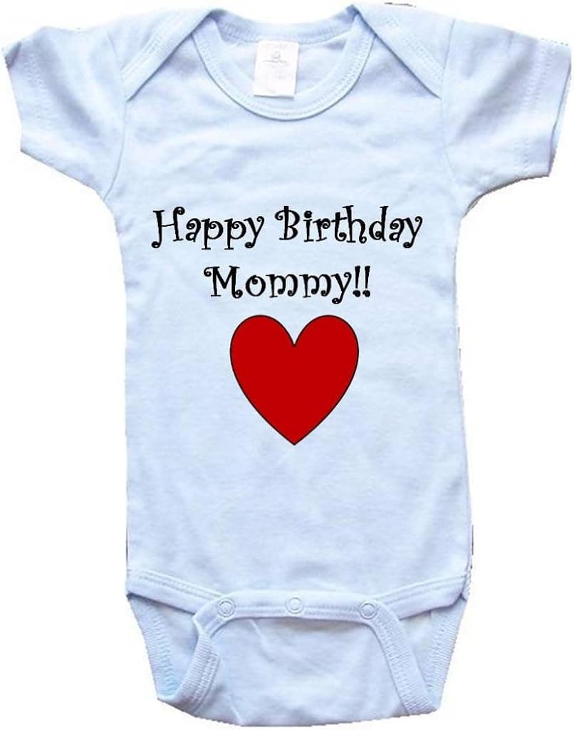 BigBoyMusic Happy Birthday Mommy Baby One Piece Bodysuit