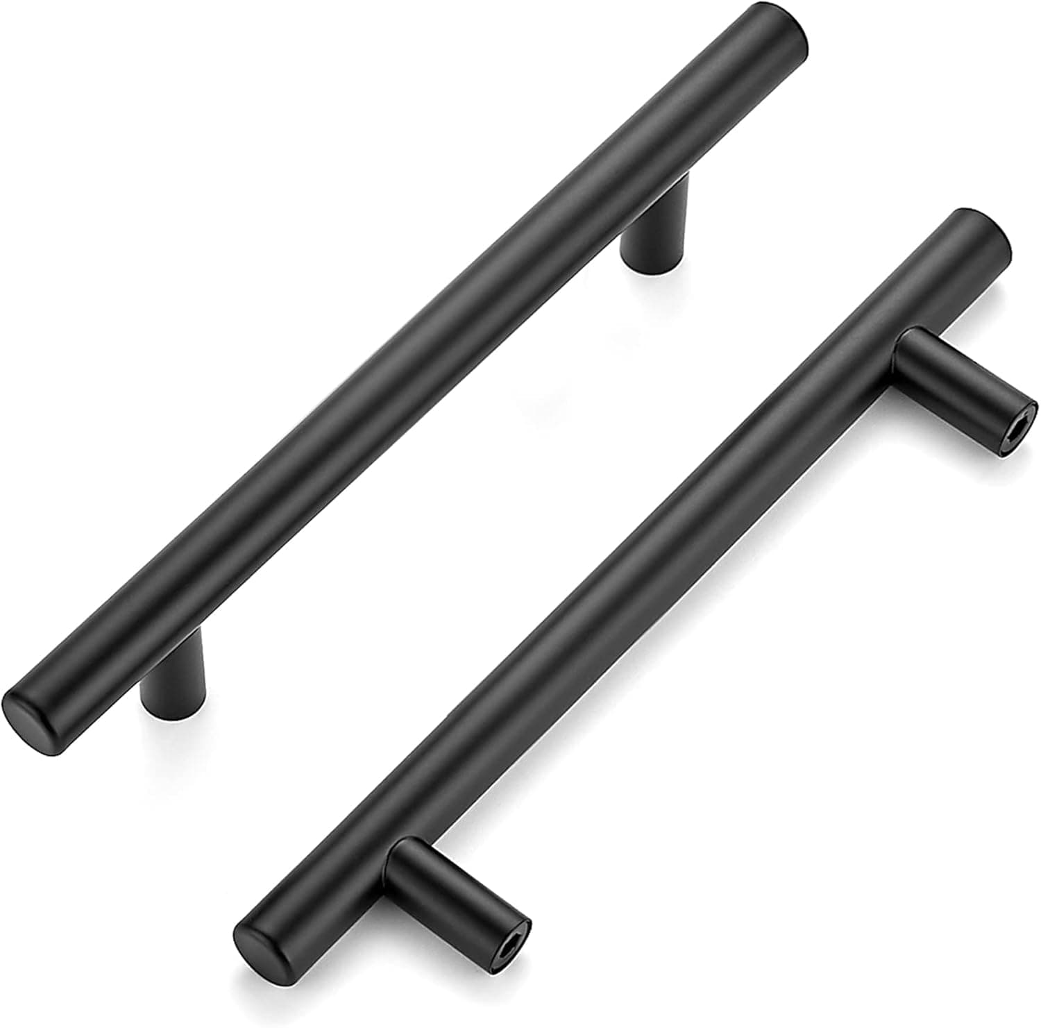 Ravinte 20 Pack | 7.38'' Cabinet Pulls Matte Black Stainless Steel Kitchen Drawer Pulls Cupboard Pulls Cabinet Handles 7.38”Length with 5” Hole Center