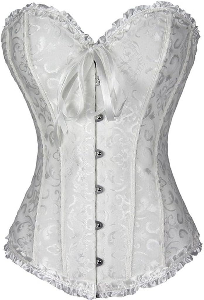 Senchanting Corsets for Women Corset Top Bustier Overbust Lace Up Corset Plus Size