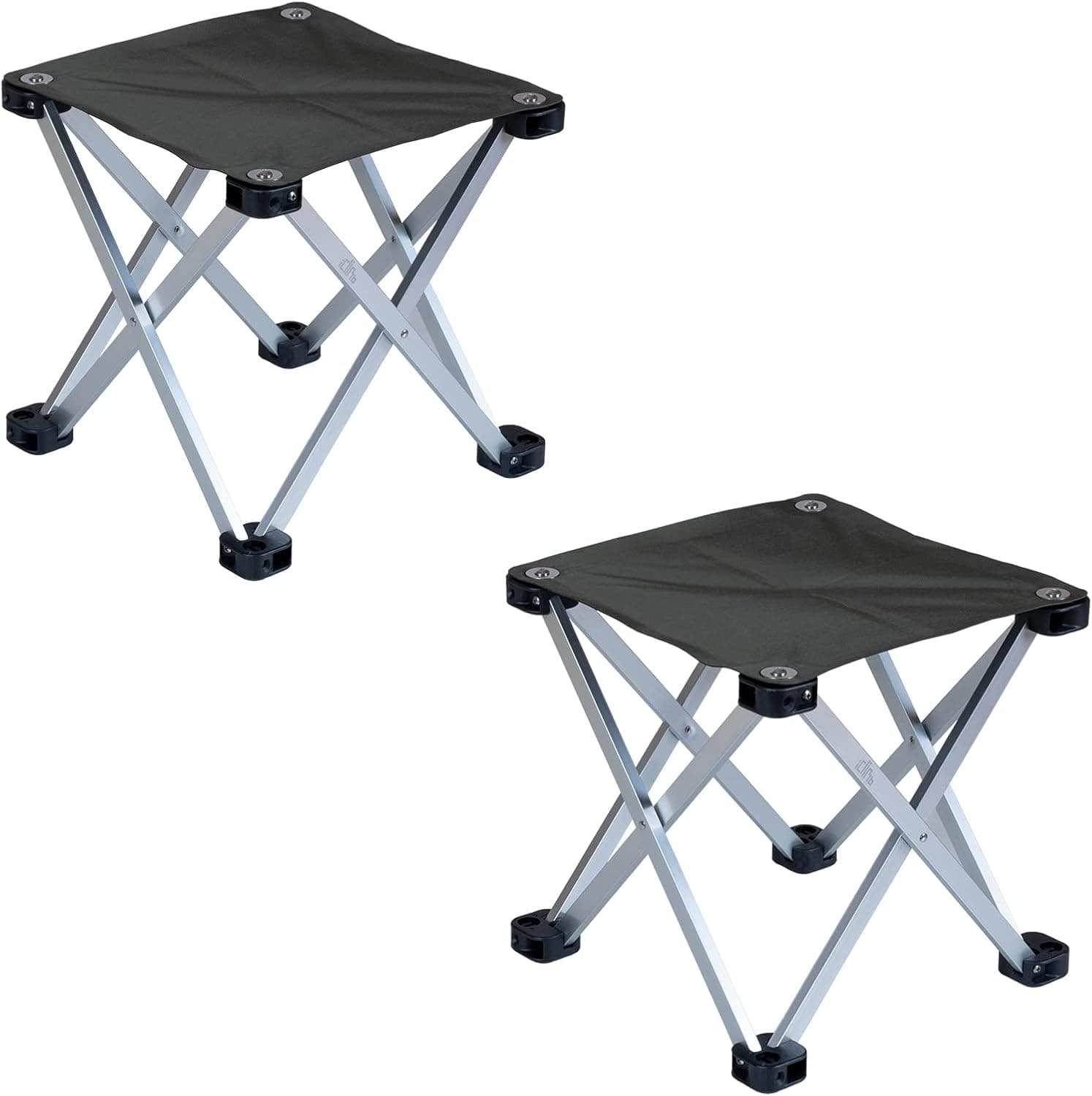 iClimb Ultralight Compact Camping Folding Stool with Carry Bag, Two Size (2, S)